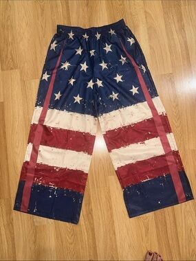 Women’s  Patriotic Star & Stripe Lounge Pants - Blue/Red/White